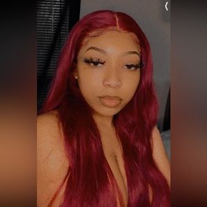 BURGUNDY LACE WIG